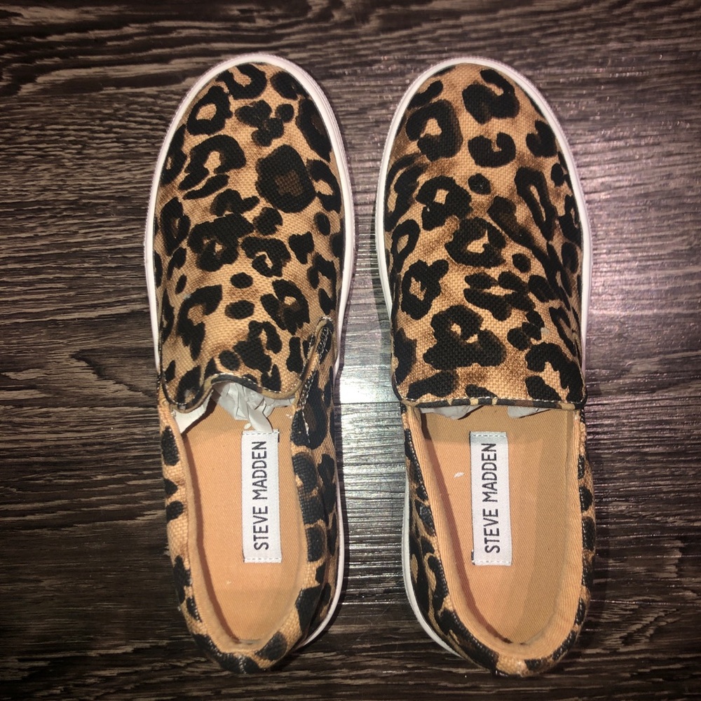 Steve Madden leopard print sneaks